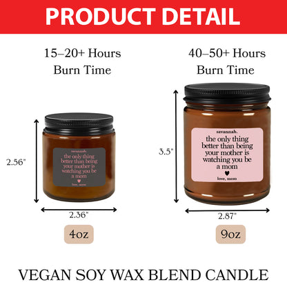 Personalized To My Daughter Candle Gift, New Mom Gift, Custom Name Candle, Mothers Day Gift 684859