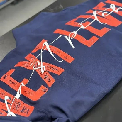 Personalized Game Day Big Back Text Sweatshirt, Custom Distressed Name Sweatshirt, Football Fan Gift 685678 WFD