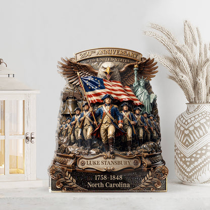 250 Years USA Acrylic Block Plaque | Personalized Patriotic Gift | 4th of July 1776–2026 Acrylic Block 684644