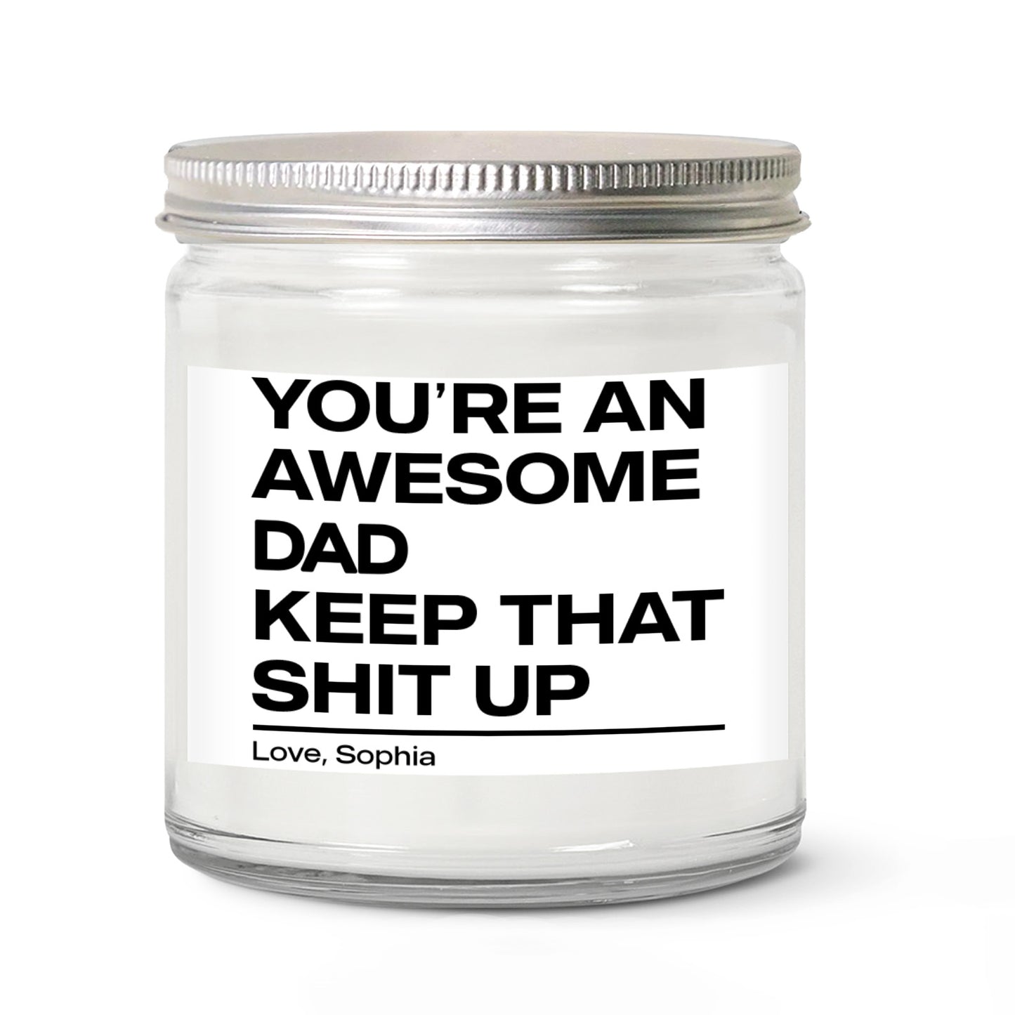 Personalized Funny Dad Grandpa Candle, Custom Father’s Day Candle Gift for Dad Grandpa, Funny Scented Candle 684953