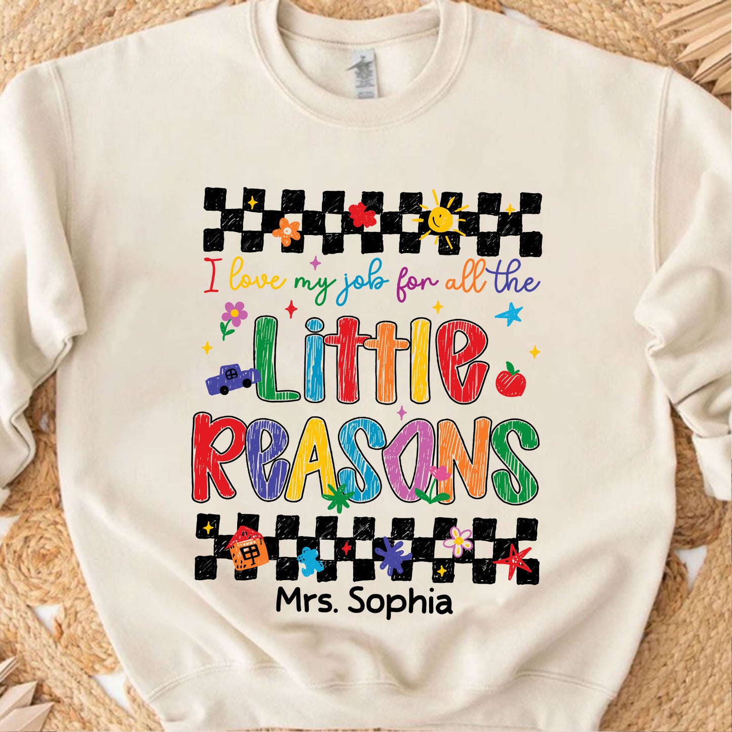 Personalized I Love My Job for All the Little Reasons Teacher Shirt, Back to School Teacher Gift Tee 685483