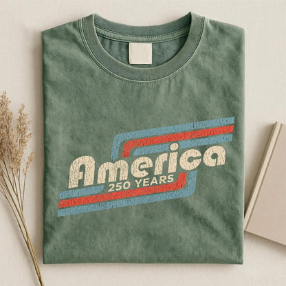 250 Years America Patriotic Shirt, Vintage USA Graphic Tee, Independence Day T-Shirt for Men Women 685390 WFD