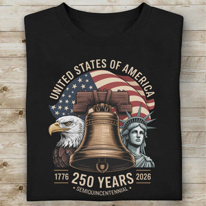 250 Years USA Anniversary Shirt | Patriotic Eagle US Flag Liberty 1776–2026 Tee | 4th of July T-Shirt 684342