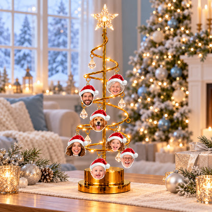 Custom Photo Family LED Tree Lights, Personalized Family Tree Christmas Decor 686587 WFD