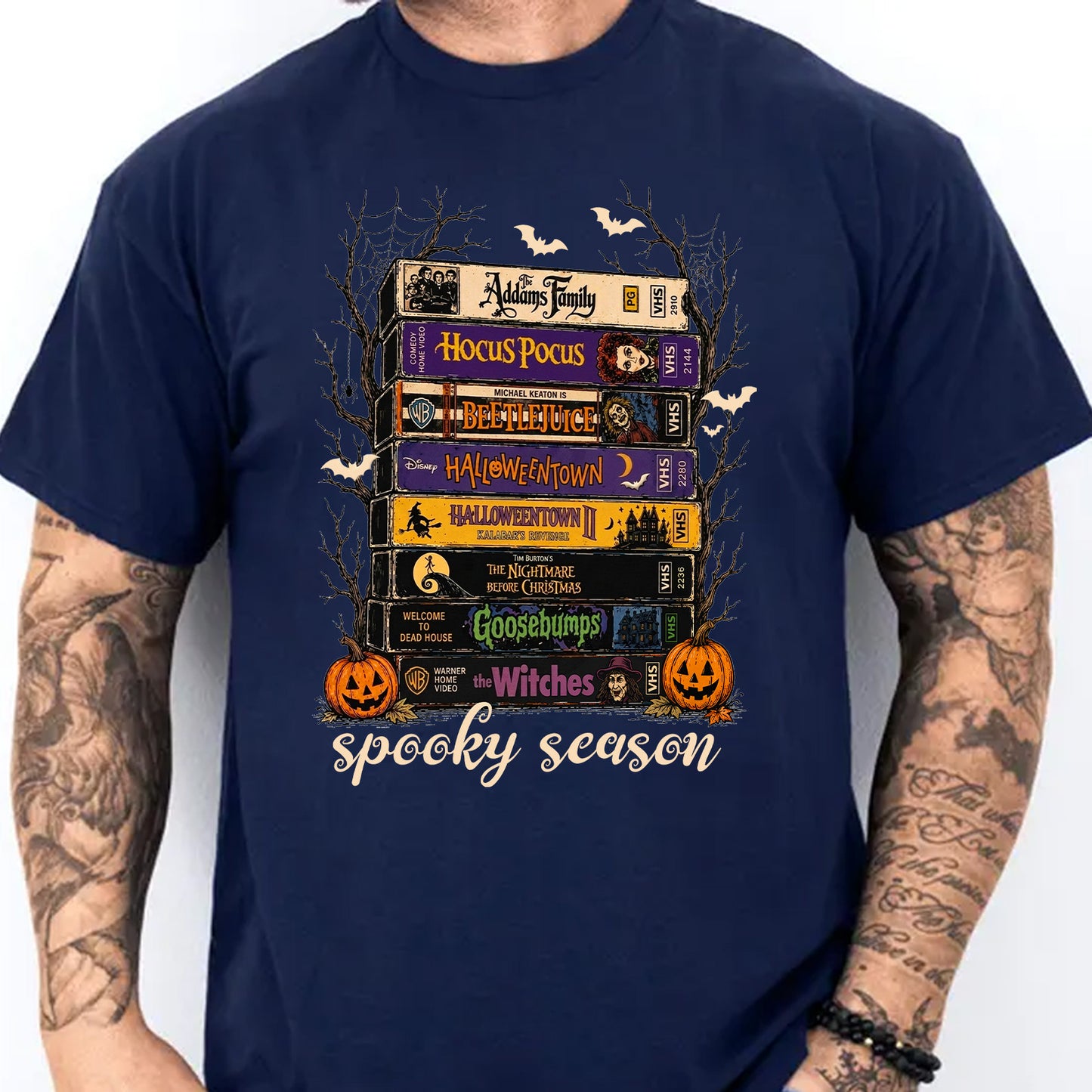 Vintage Halloween VHS Shirt, Retro Spooky Season Tee, Classic Horror Movie Graphic Shirt, Halloween Tee 685661