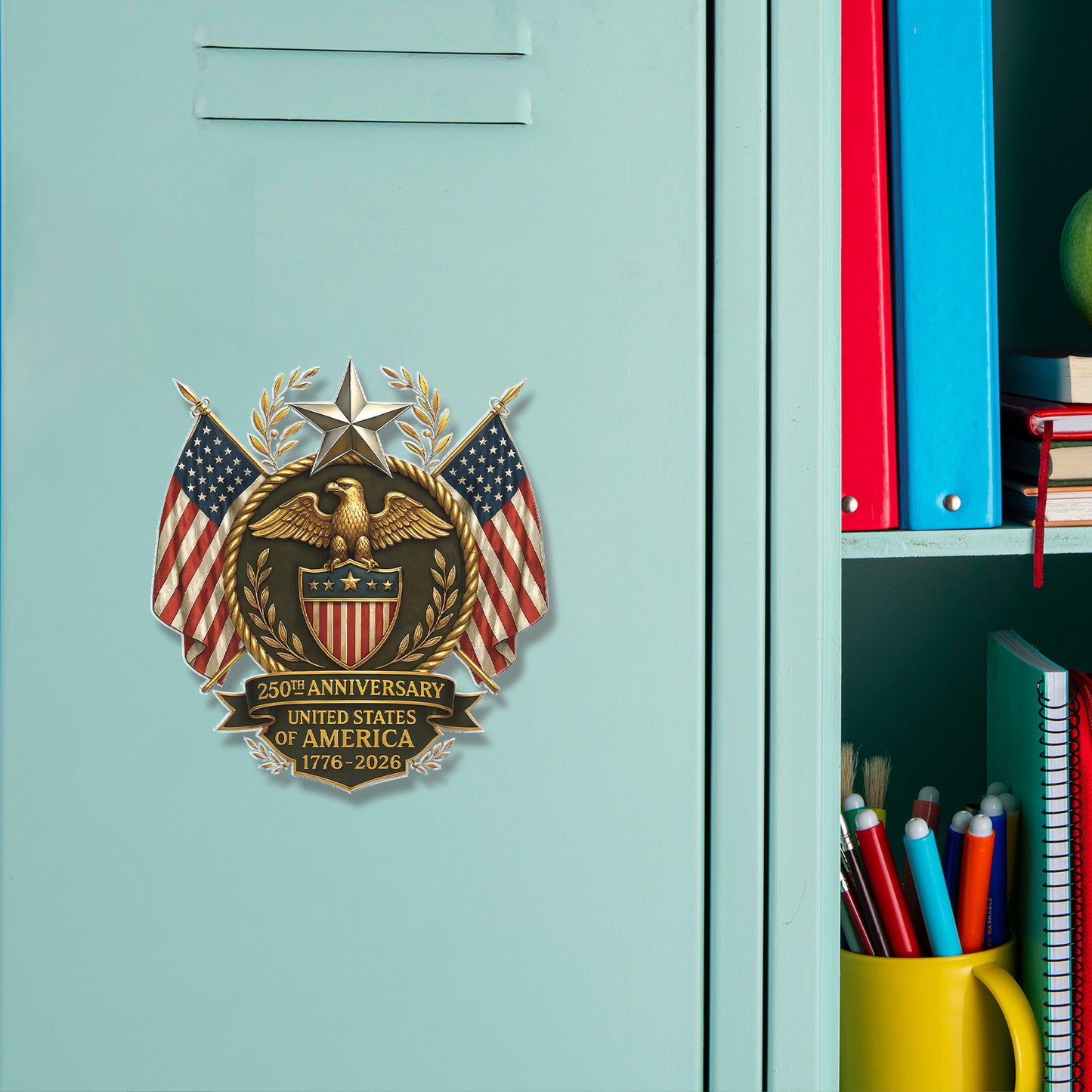 250 Years Anniversary USA Fridge Magnet | Patriotic Eagle 4th of July 1776–2026 Fridge Magnet 684243