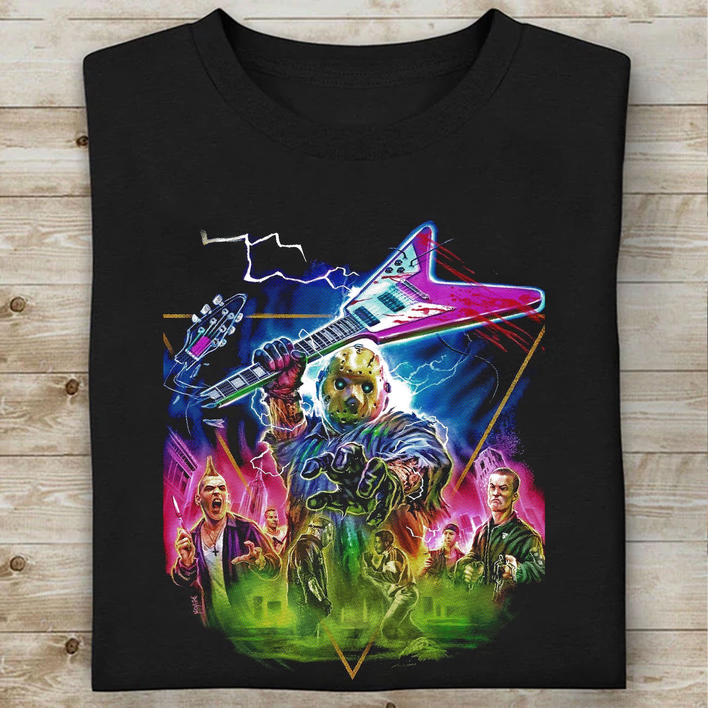 Friday the 13th Jason Takes Manhattan Halloween Shirt, 90s Horror Movie T-Shirt, Horror Halloween Tee 683308-7