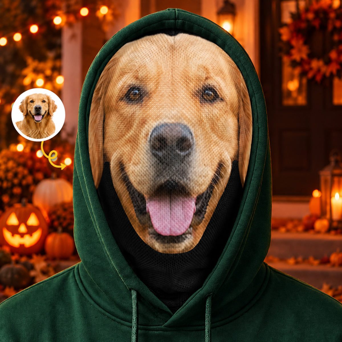 Custom Photo Pet Balaclava Mask, Personalized Dog Cat Face Mask, Funny Halloween Pet Lover Gift 686465 WFD