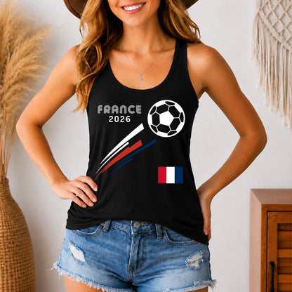 Custom Country Flag Soccer Racerback Tank Top, USA Mexico France Germany Football Fan Shirt 2026 685481