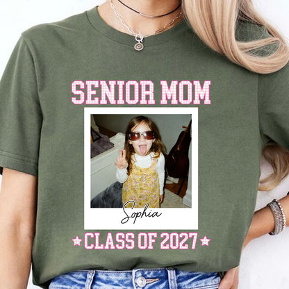 Custom Photo Senior Dad 2027 Shirt, Personalized Class of 2027 Graduation Tee, Proud Senior Dad Gift 685798