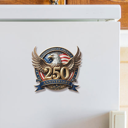 USA 250 Years Fridge Magnet | Patriotic Eagle 1776–2026 Magnet | 4th of July Magnet 684349