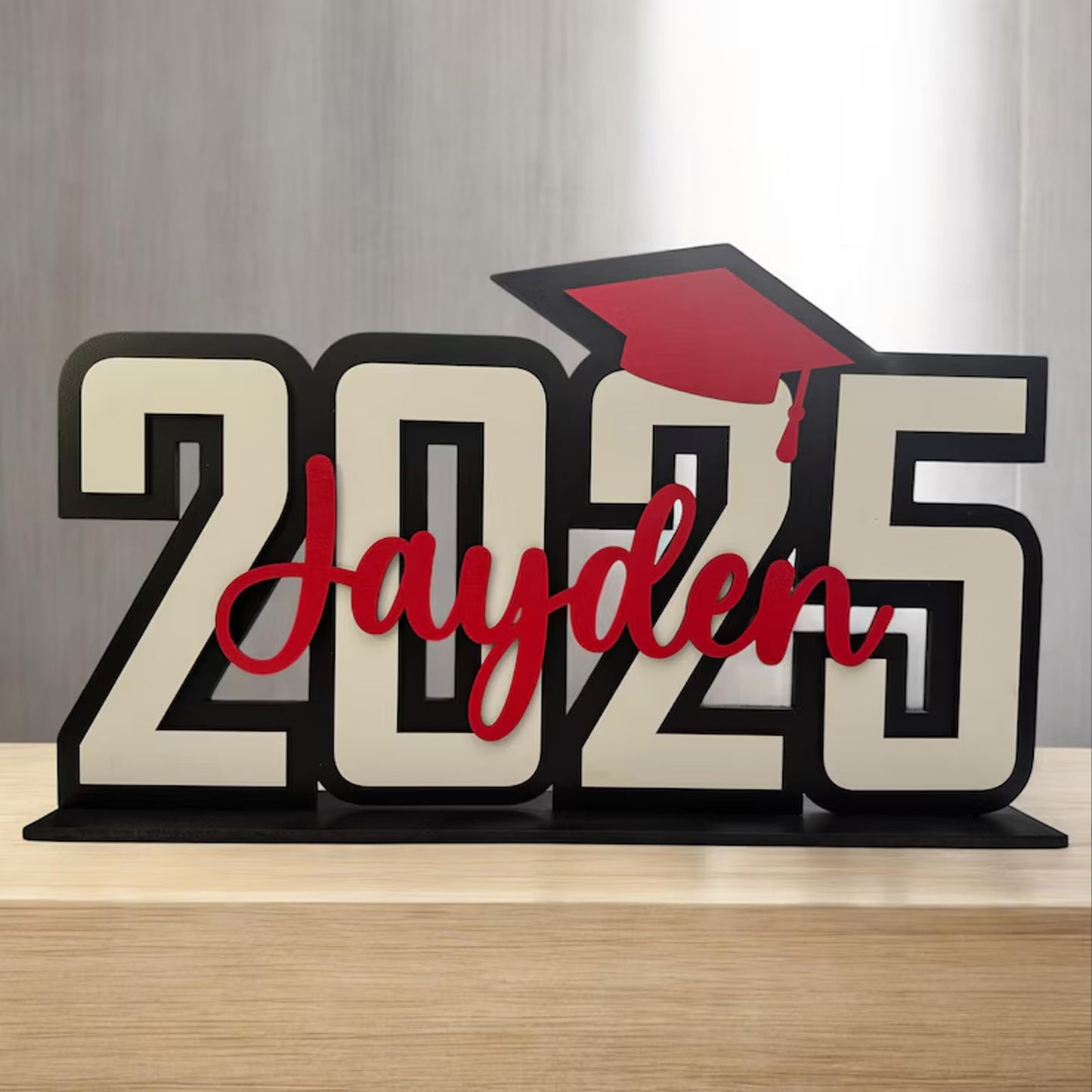 Personalized Graduation 2026 Table Centerpiece, Custom Name Senior Sign, Photo Prop Party Decor 684882