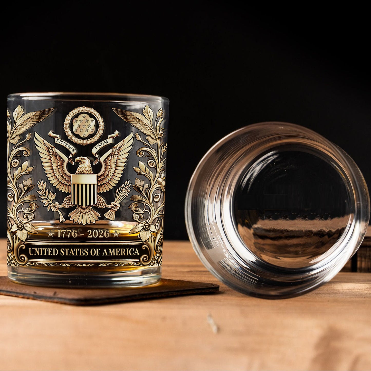 USA 250 Years Anniversary Whiskey Glass | Patriotic 1776–2026 Whiskey Glass | 4th of July Whiskey Glass 684040