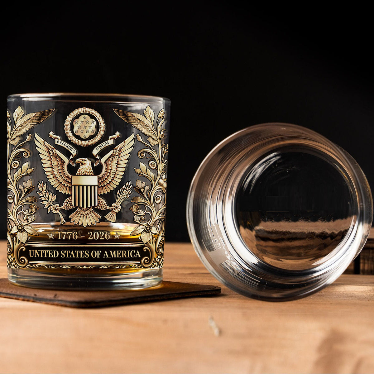 USA 250 Years Anniversary Whiskey Glass | Patriotic 1776–2026 Whiskey Glass | 4th of July Whiskey Glass 684040