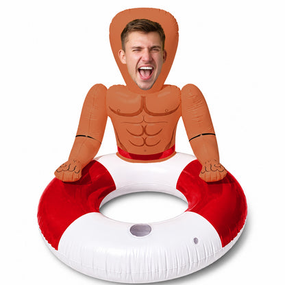 Personalized Face Photo Pool Float, Custom Summer Pool Ring, Funny Beach Float Gift, Pool Party Float 685522