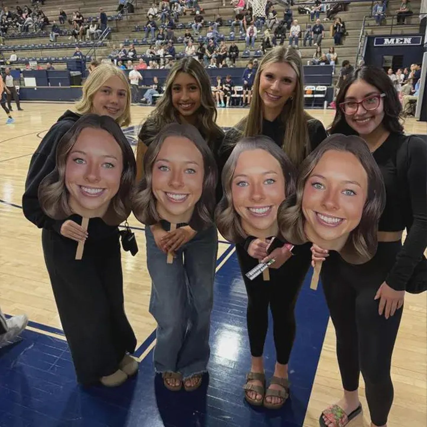Custom Big Head Face Cutouts, Face on a Stick Handheld Fan, Personalized Graduation Fan 684904
