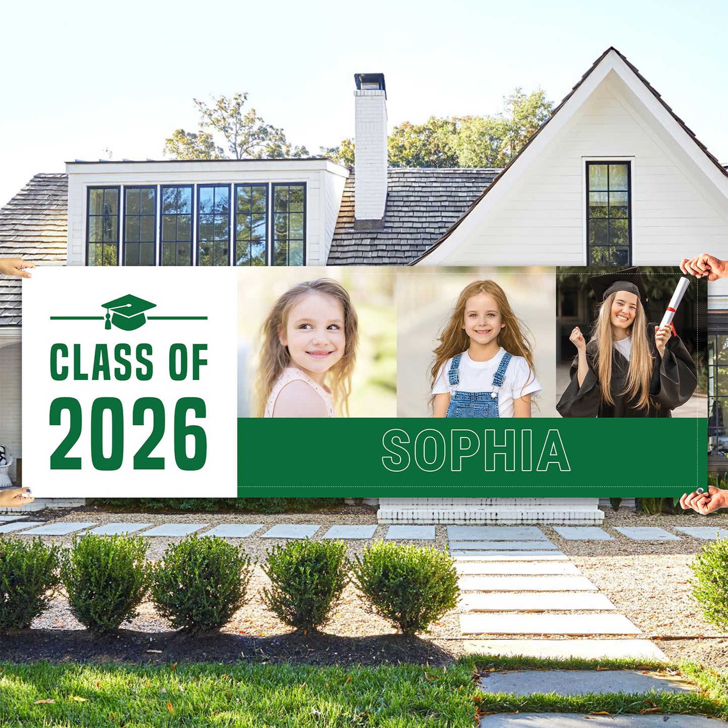 Custom Photo Class of 2026 Banner Flag | Personalized Graduation Photo Banner | Senior Gift Decor 684582