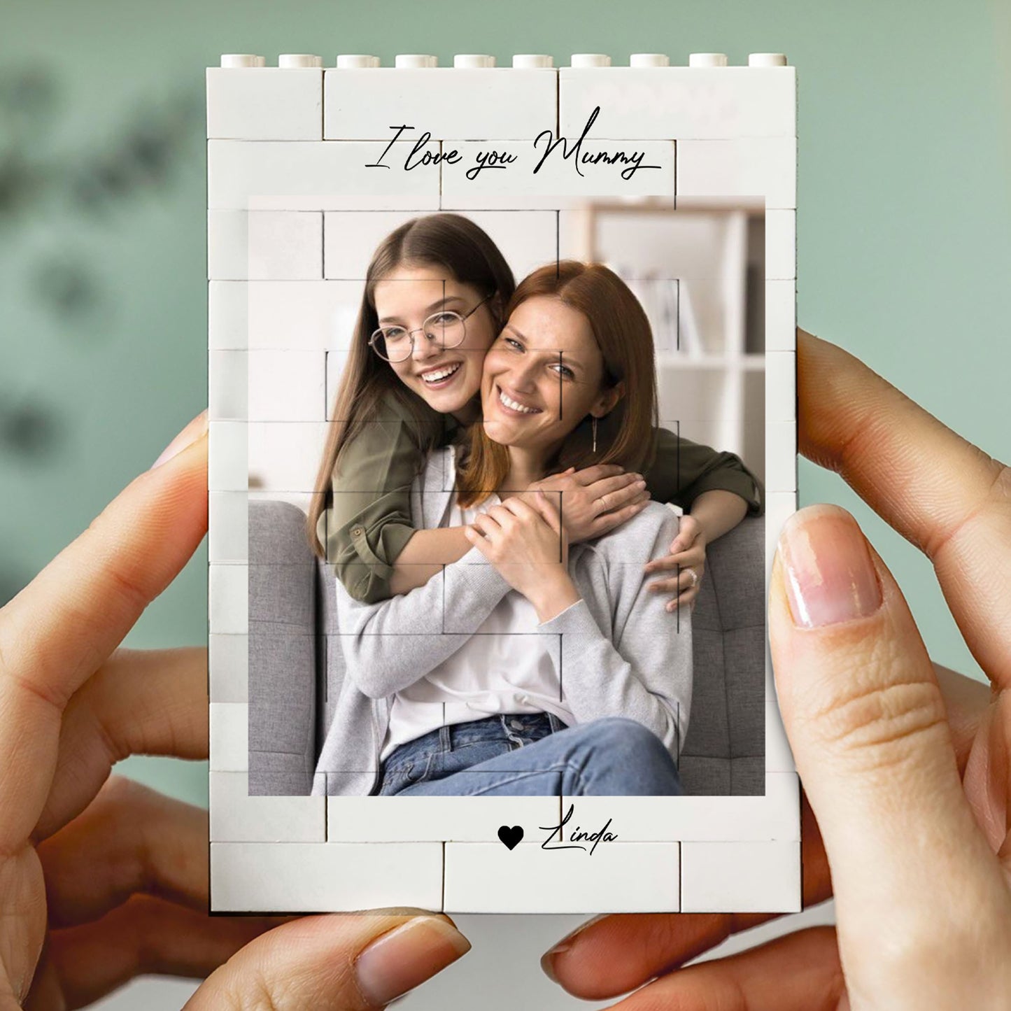 Custom Photo Dad Building Brick Blocks | Personalized Brick Photo Block Gift for Dad, Father’s Day 684293