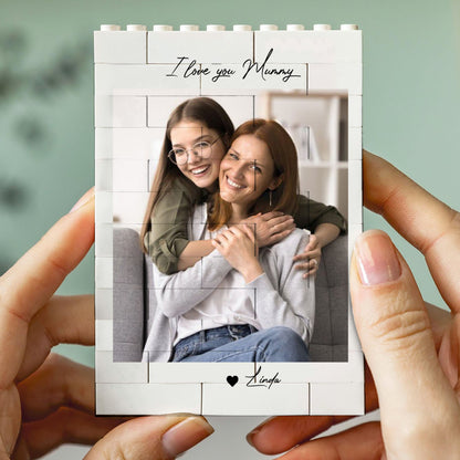 Custom Photo Dad Building Brick Blocks | Personalized Brick Photo Block Gift for Dad, Father’s Day 684293