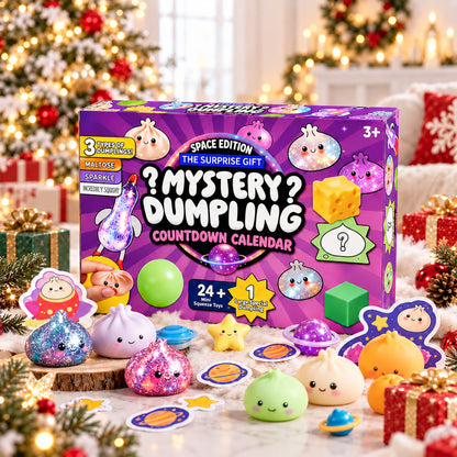 Mystery Dumpling Squishy Advent Calendar, 24 Day Christmas Countdown, Cute Squishy Toys Kids Gift 686523 WFD