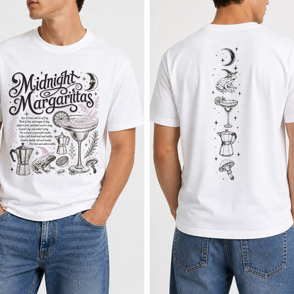Vintage Midnight Margaritas Front & Back Shirt, Retro Practical Magic Tee, Spooky Halloween Movie Gift 685655