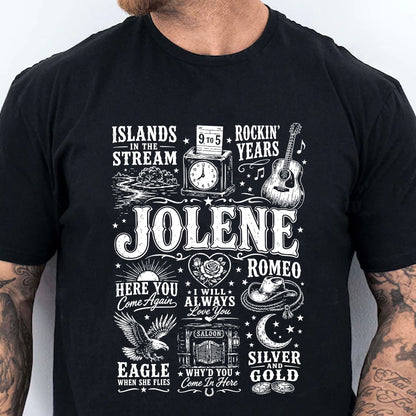 Jolene Country Music Shirt, Vintage Western Cowgirl Graphic Tee, Country Concert Southern Music T-Shirt 686037