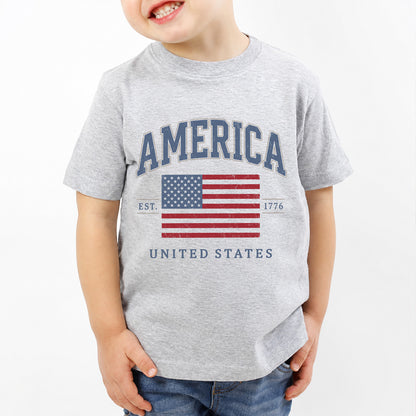 250 Years USA Flag Kids Shirt, America Est. 1776 Patriotic Tee, United States 4th of July Youth Shirt 685472