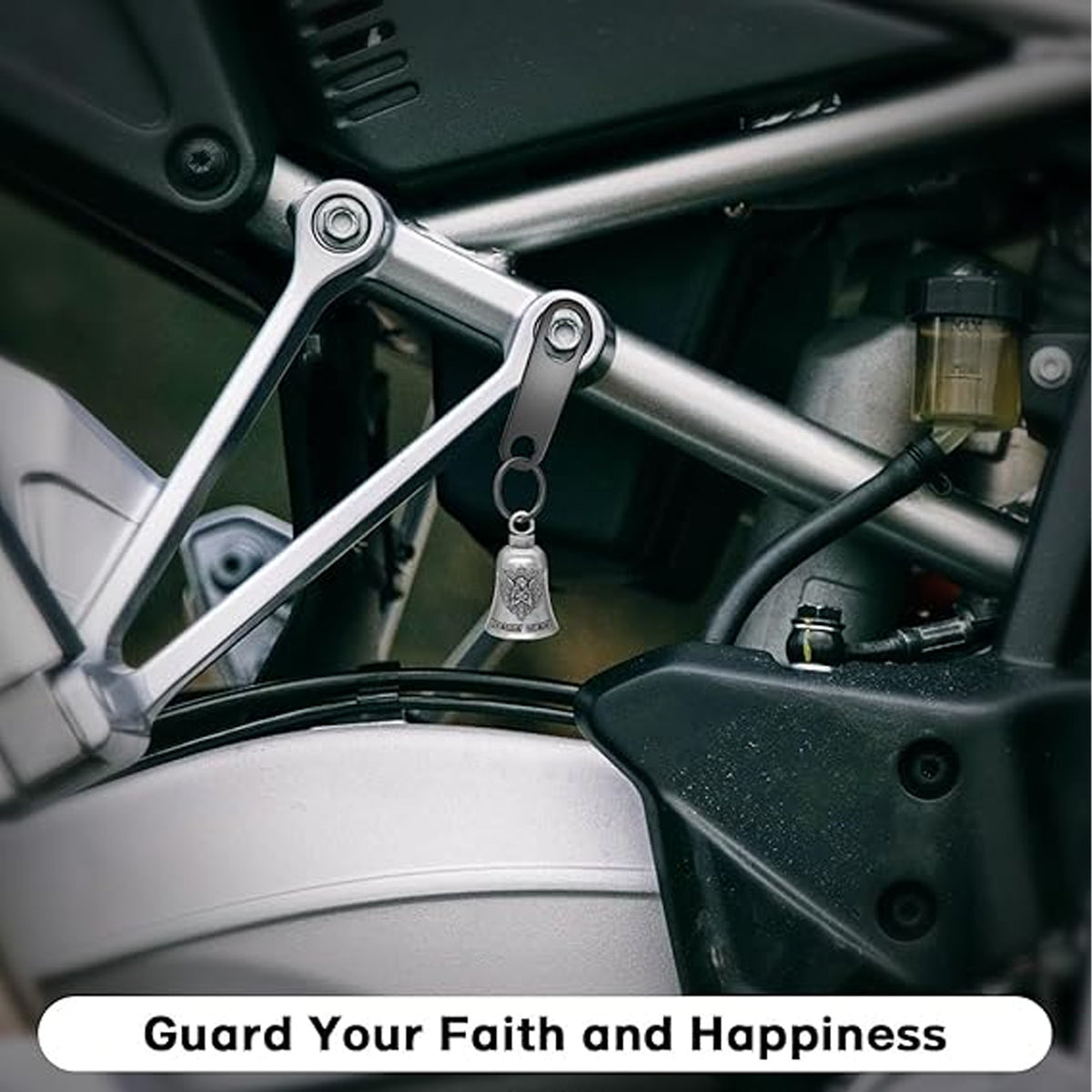 Ride Safely Love You Motorcycle Bell, Guardian Angel Riding Bell, Biker Safety Charm 684051