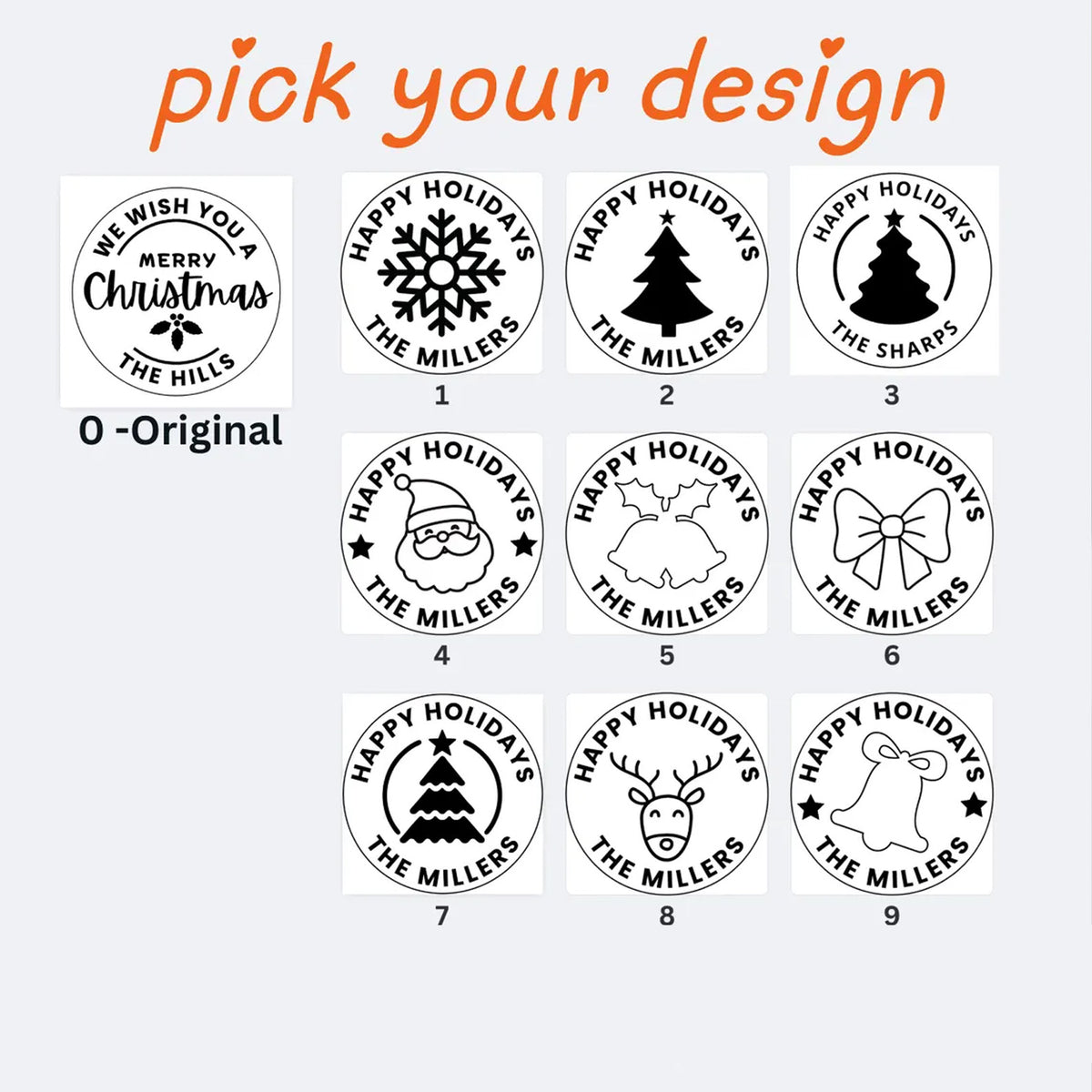 Personalized Christmas Cookie Cutter & Stamp, Custom Family Name Holiday Baking Stamp, Christmas Gift 686768 WFD