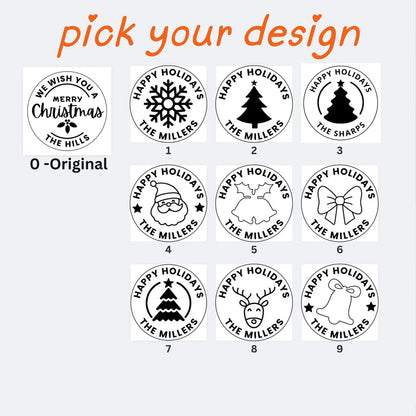 Personalized Christmas Cookie Cutter & Stamp, Custom Family Name Holiday Baking Stamp, Christmas Gift 686768 WFD