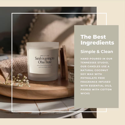 Personalized College Acceptance Candle Gift, Custom Graduation Gift, Going to College High School Grad Gift 684826