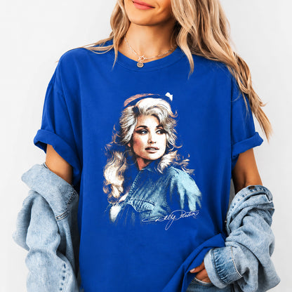 Dolly Parton Signature Vintage Shirt, Retro Country Music Graphic Tee, Dolly Fan Gift 686097 WFD