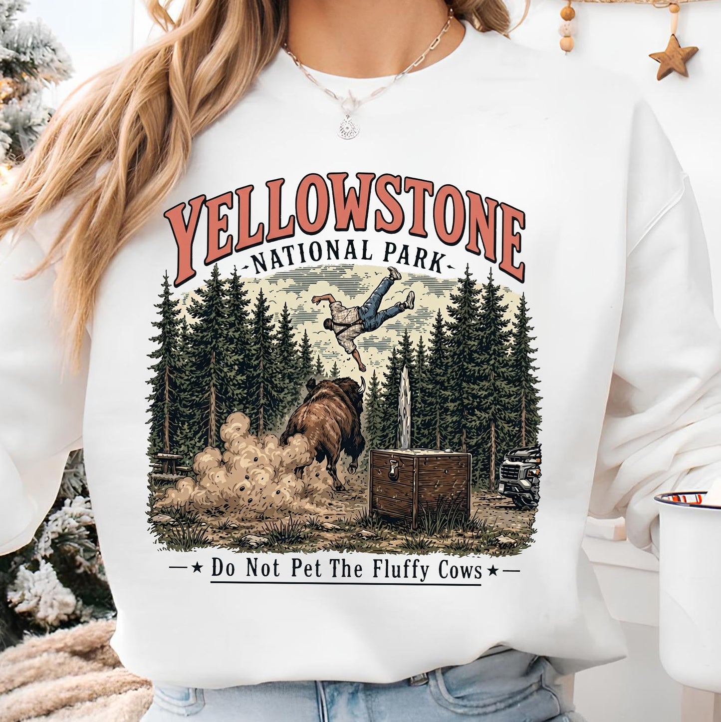 Do Not Pet The Fluffy Cows Bright Shirt, Yellowstone National Park Tee, Funny Bison Nature Lover Gift 685648