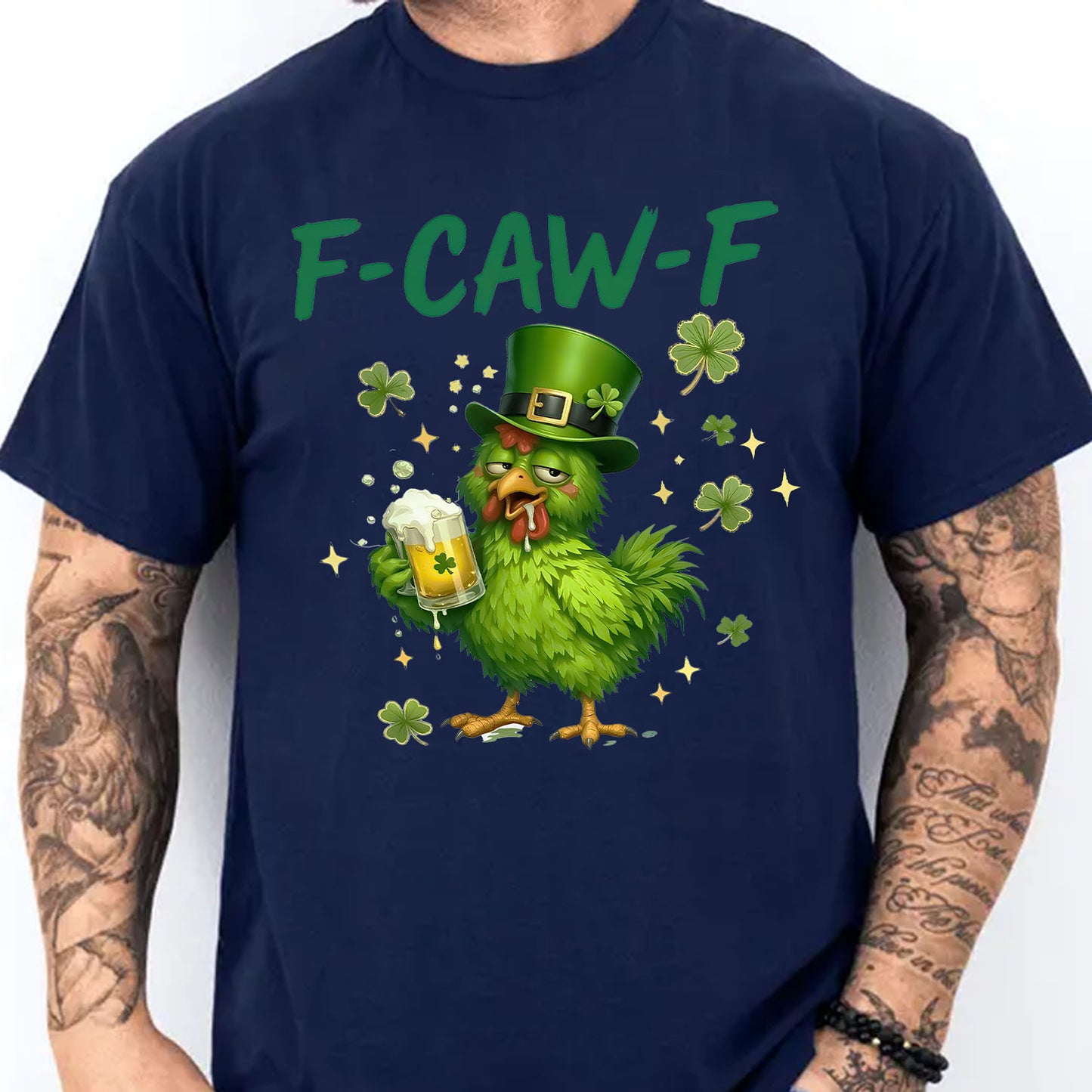 F-CAW-F St. Patrick’s Day Dark Shirt | Funny Irish Beer Drinking Party Shamrock T-Shirt 684384
