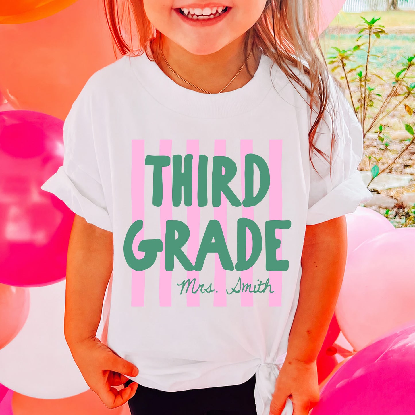 Custom Back to School Kids Shirt, Personalized Grade Level Tee, First Second Third Fourth Fifth Grade Tee 685487