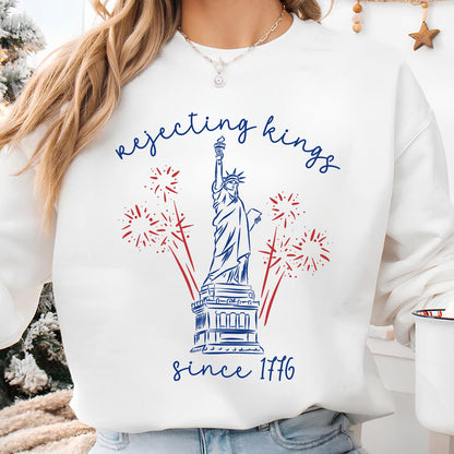 250 Years Rejecting Kings Since 1776 Shirt, Liberal 4th of July Tee, Patriotic Progressive Protest Shirt 685359