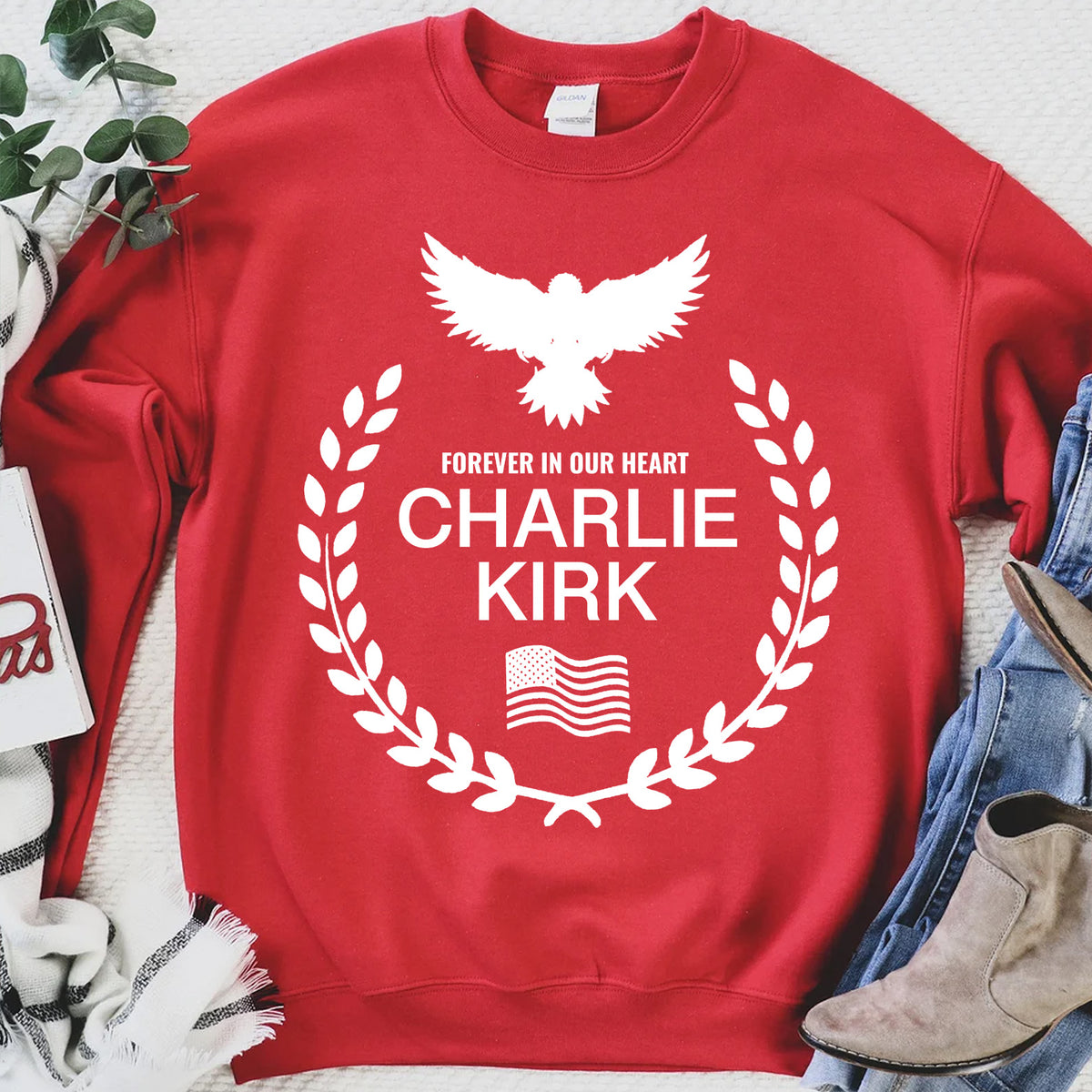 Charlie Kirk Memorial Shirt | Charlie Kirk Red Shirt | We Wear Red Charlie Kirk Birthday October 14 | Red Freedom Shirt 682923