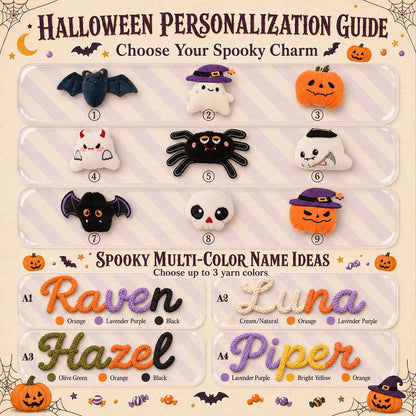 Personalized Ghost Halloween Candy Bag, Custom Name Trick or Treat Bag, Kids Halloween Candy Tote 685834 WFD
