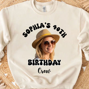 Personalized Photo Birthday Crew Shirts, Custom Birthday Party Tee, Matching Birthday Squad Shirts 685562
