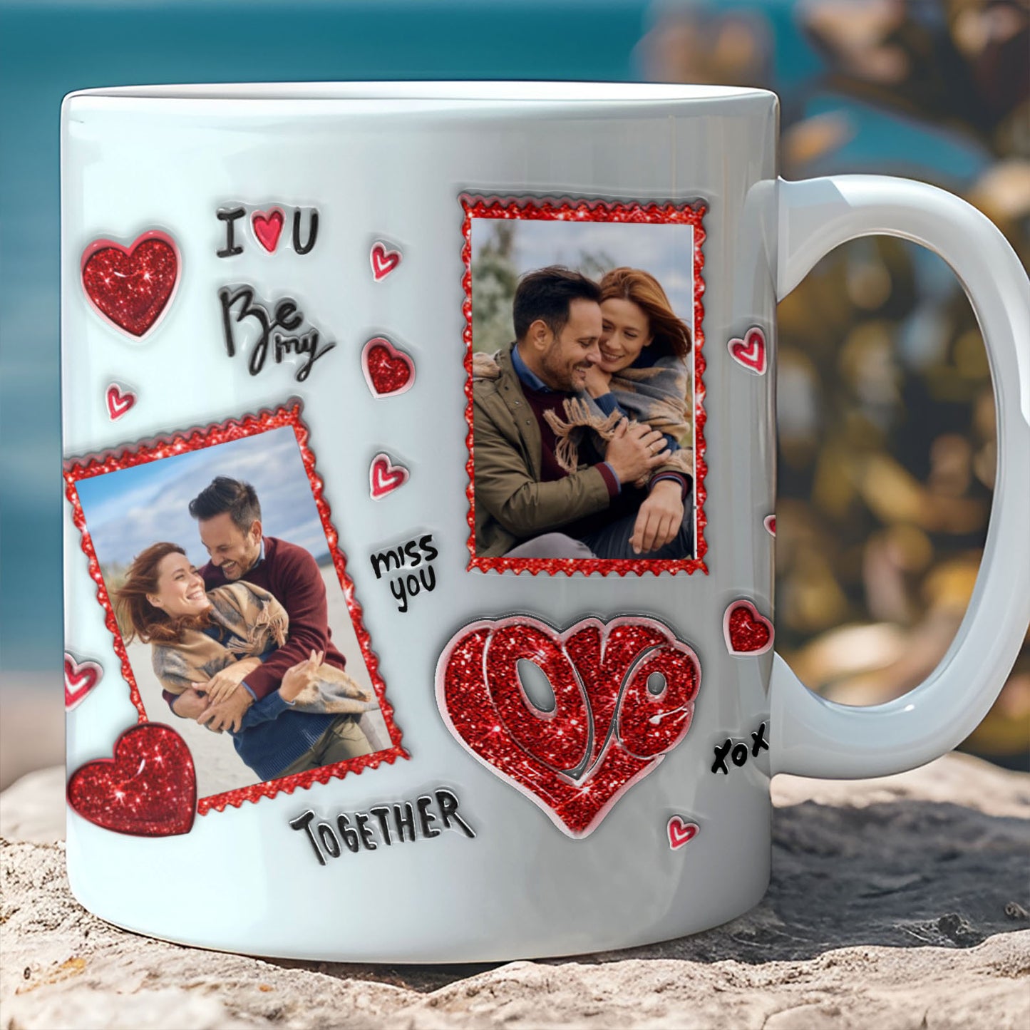 Custom Photo Upload Couple Mug | Personalized Couple White Mug | Valentine’s Day Gift 684159