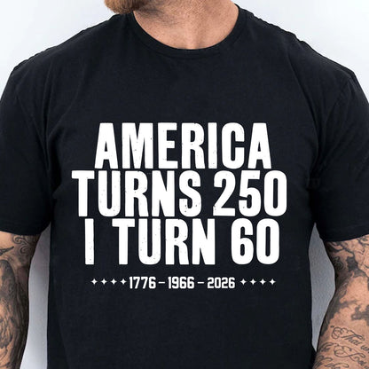 Vintage 250 Years Shirt, Personalized Age Birthday Shirt, America Turns 250 Tee, Patriotic Birthday Shirt 685151