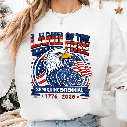 250 Years Patriotic Shirt 1776–2026, Land of the Free Eagle Tee, 4th of July Independence Day Shirt 684912