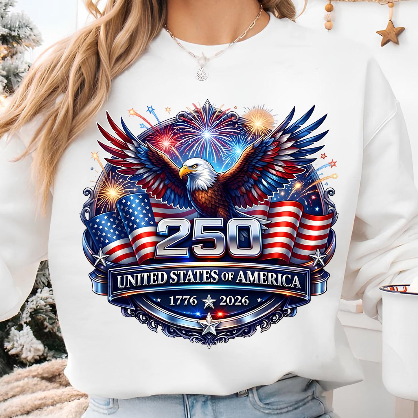 USA 250 Years Anniversary Shirt | Patriotic Eagle 1776–2026 Sweatshirt | 4th of July Independence Day Tee 684222