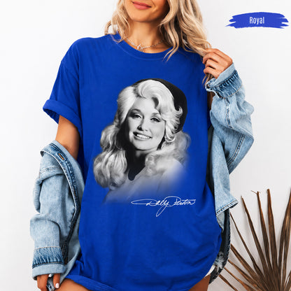 Dolly Parton Memorial Shirt, Vintage Country Music Legend Tee, Signature Portrait Tribute T-Shirt 1946-2026 686060 WFD