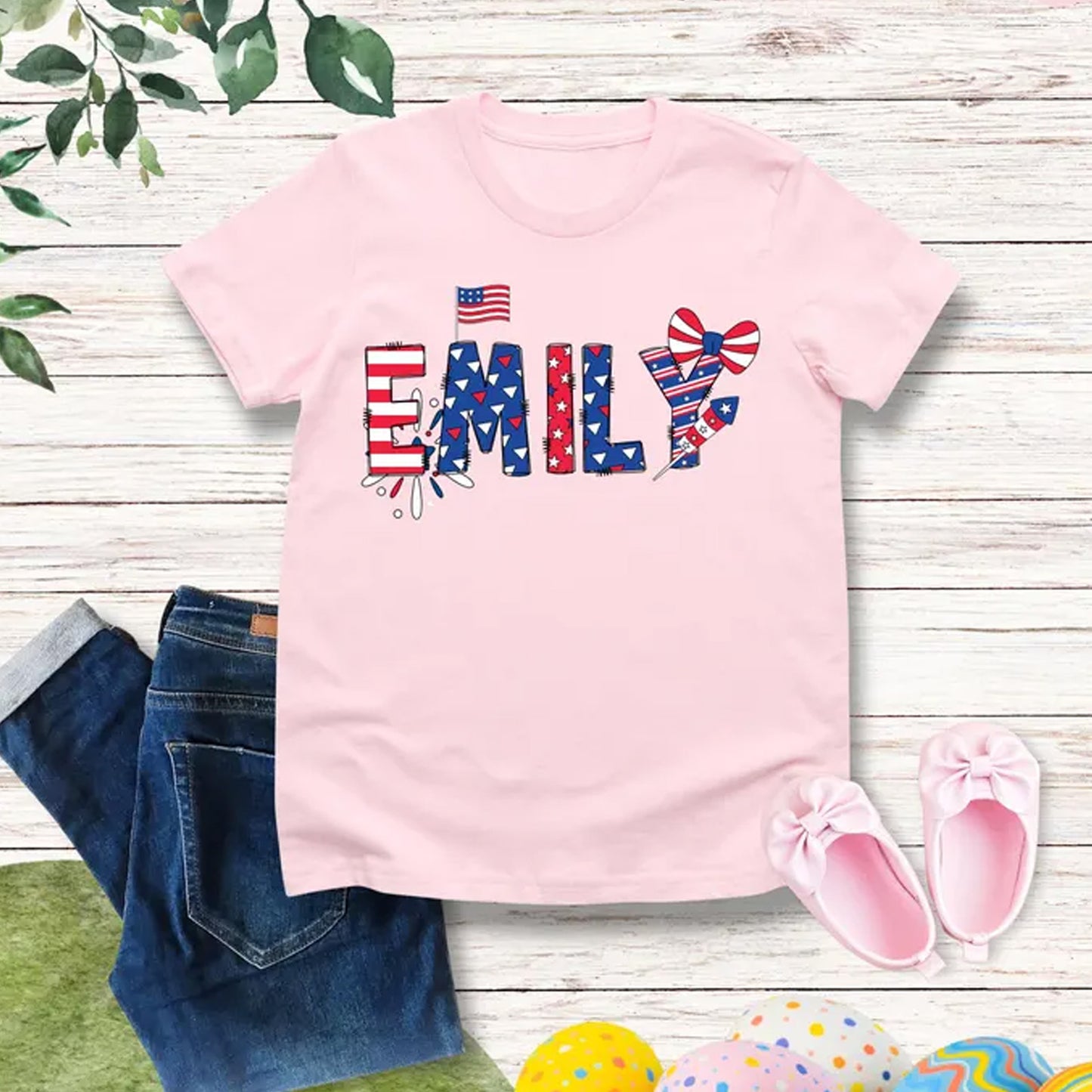 Personalized 250 Years 4th of July Kids Shirt, Custom Name Patriotic Independence Day Tee 685305 WFD