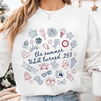 Retro USA 250 Years Shirt, The Summer USA Turned 250 Tee, Patriotic 4th of July Shirt 684976