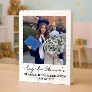 Graduation Keepsake Class of 2026 Building Brick Block | Custom Photo Building Brick Gift 684579