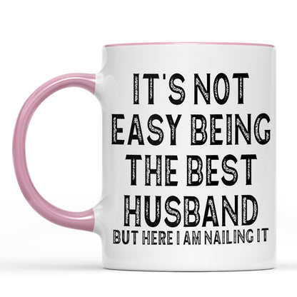 It’s Not Easy Being the Best Husband Mug, Best Husband Coffee Mug, White Mug Accent Mug, Valentine Gift 683878