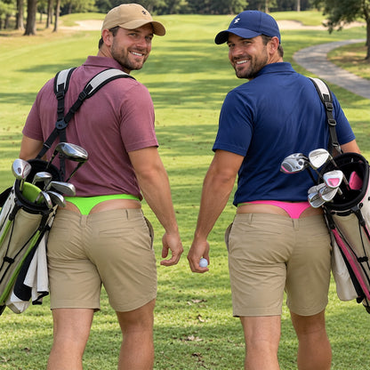 Funny Fake Underwear Beach Shorts, Novelty Boxer Illusion Golf Shorts for Men, Hilarious Gag Gift 686168 WFD