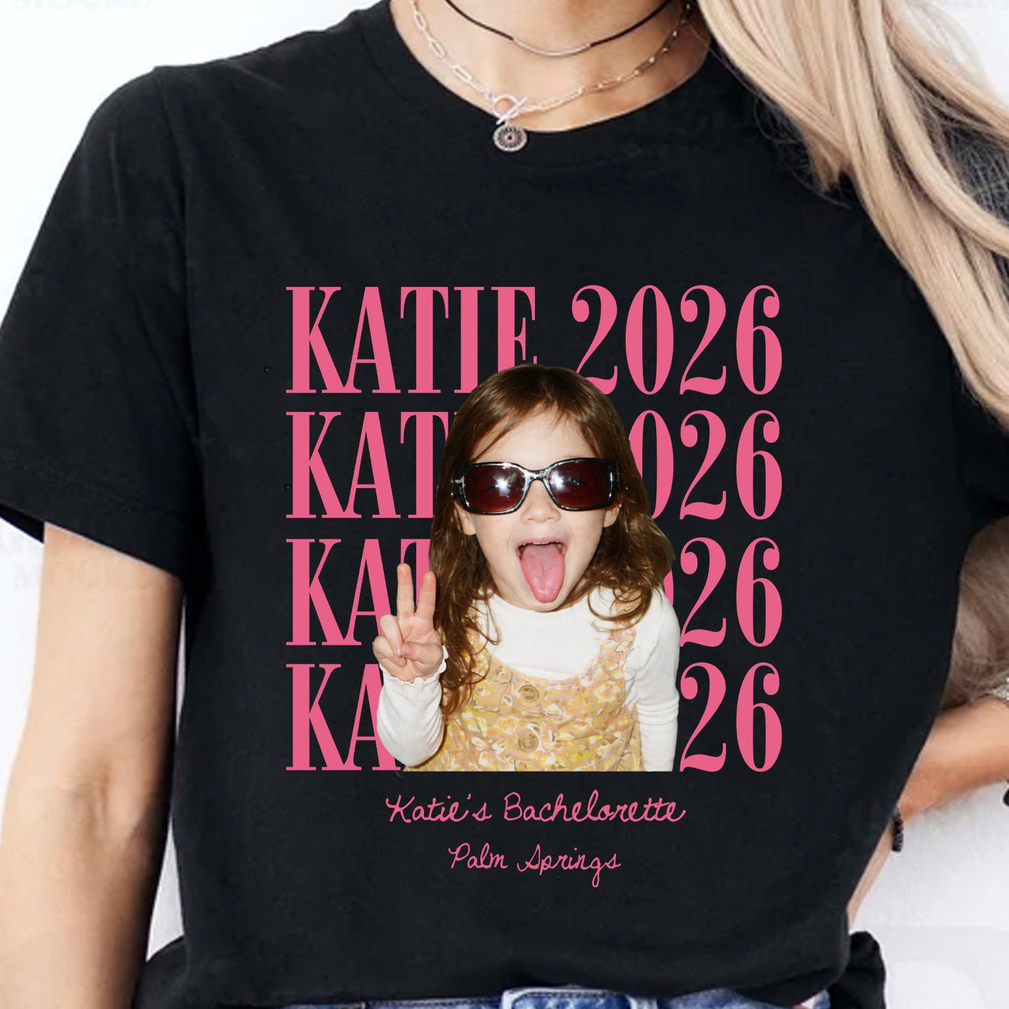 Custom Photo Bachelorette Shirts, Personalized Bridal Party Tee, Bride Squad Shirt 685712